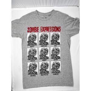 Grey Star Zombie Expressions Tshirt size S Pre-owned in good condition